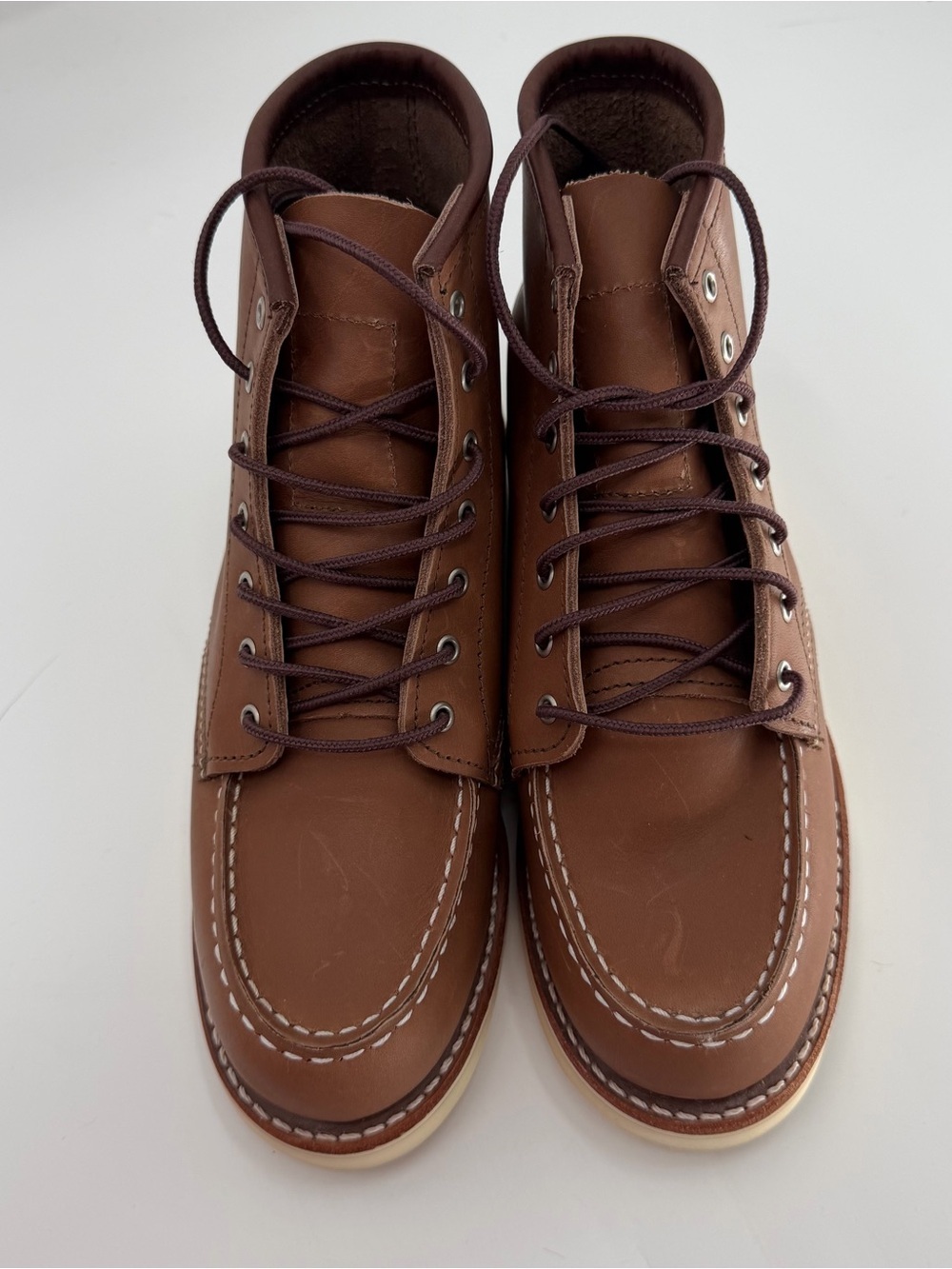 NEW Redwing 3426 MOC TOE MOCHA ORO-IGINAL Moc Boots Brown Womens Size 7B $349 - Picture 3 of 8